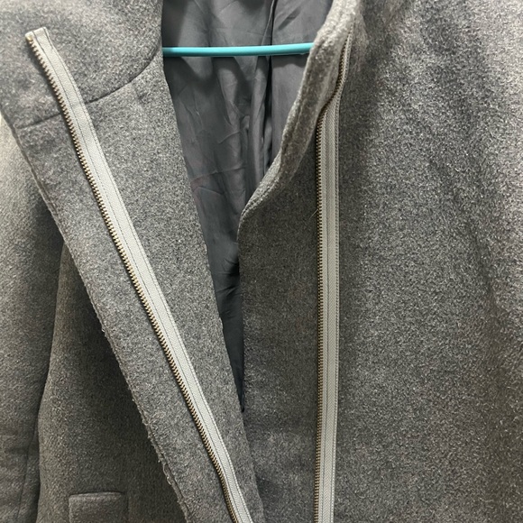 J crew Women's Gray mercantile coat full zip size 6 - Picture 5 of 16